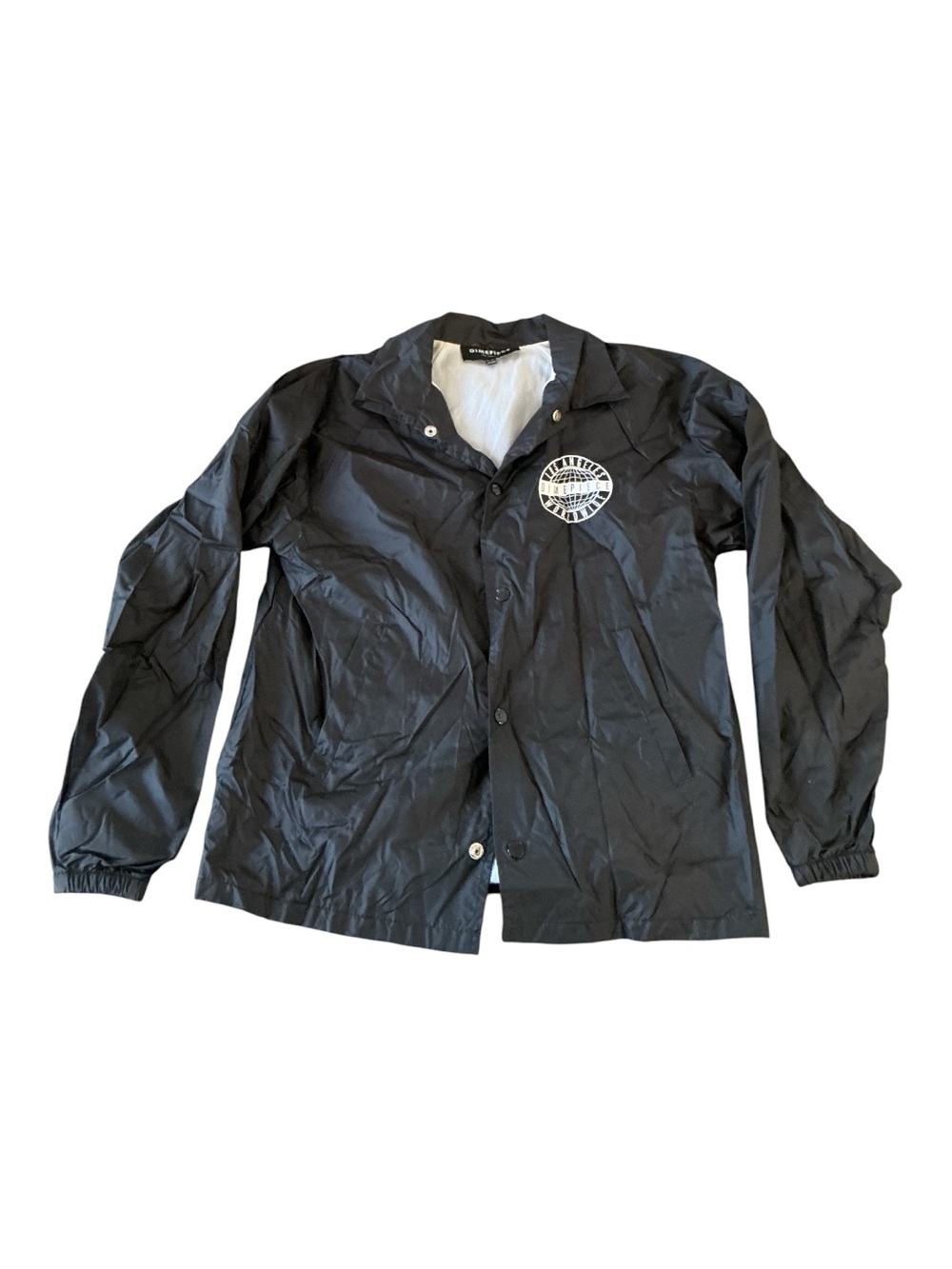 Dimepiece Los Angeles Worldwide Black Coach Jacket Windbreaker S/M